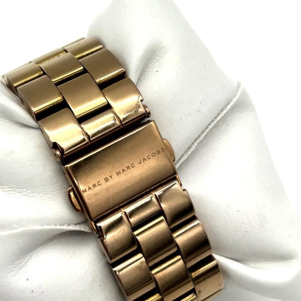 Marc By Marc Jacobs Women's Amy Rose Gold Tone Brown Dial Watch MBM3010 36mm